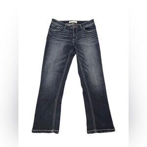 BKE Stella Women’s Mid Rise Slim Fit Stretch Dark Blue Jeans Size 29‎